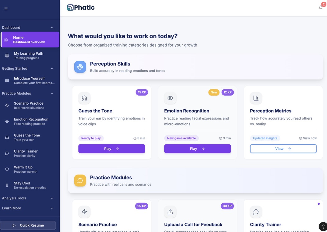 Phatic product preview